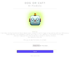 Dog or Cat: Deep Learning Convolutional Neural Network model