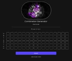 Combination Generator: Generate your own password list for brute-force attack